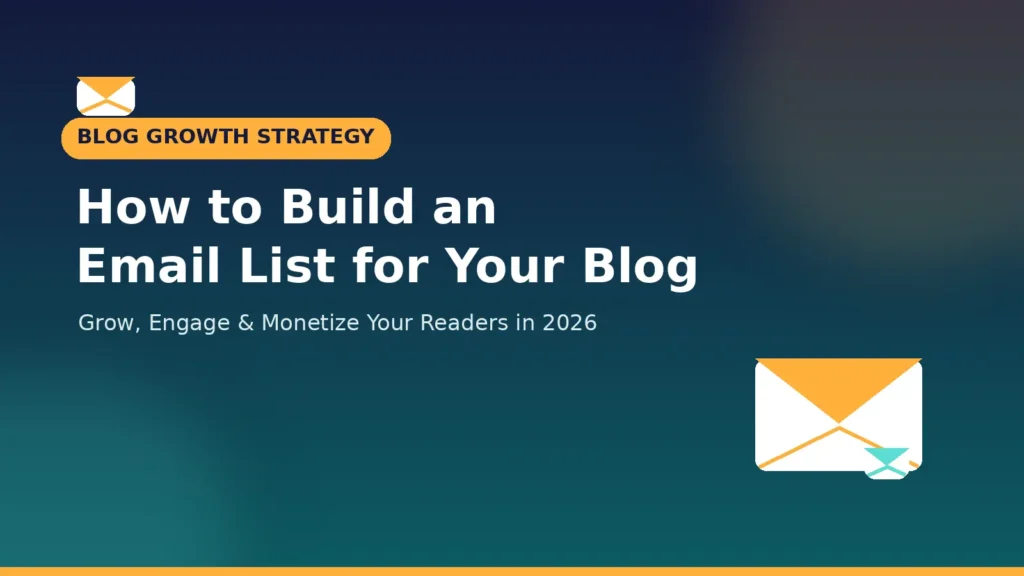 How to Build an Email List for Your Blog: A Complete Guide for 2026